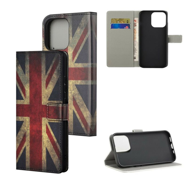 Etui Folio Iphone 13 Pro Max Flaga Anglii