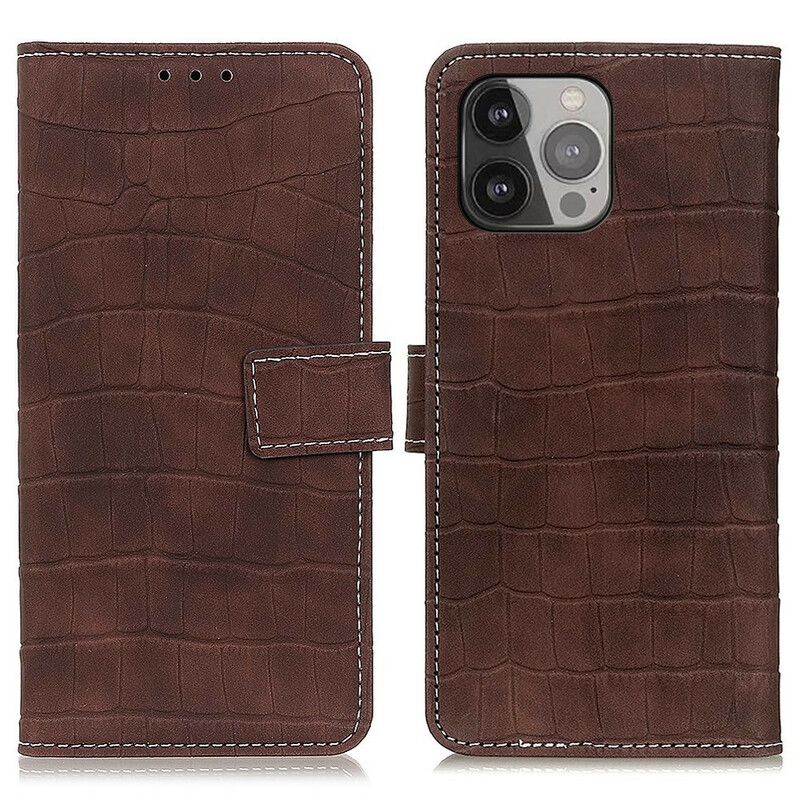 Etui Folio Iphone 13 Pro Max Moc Krokodyla Etui Ochronne