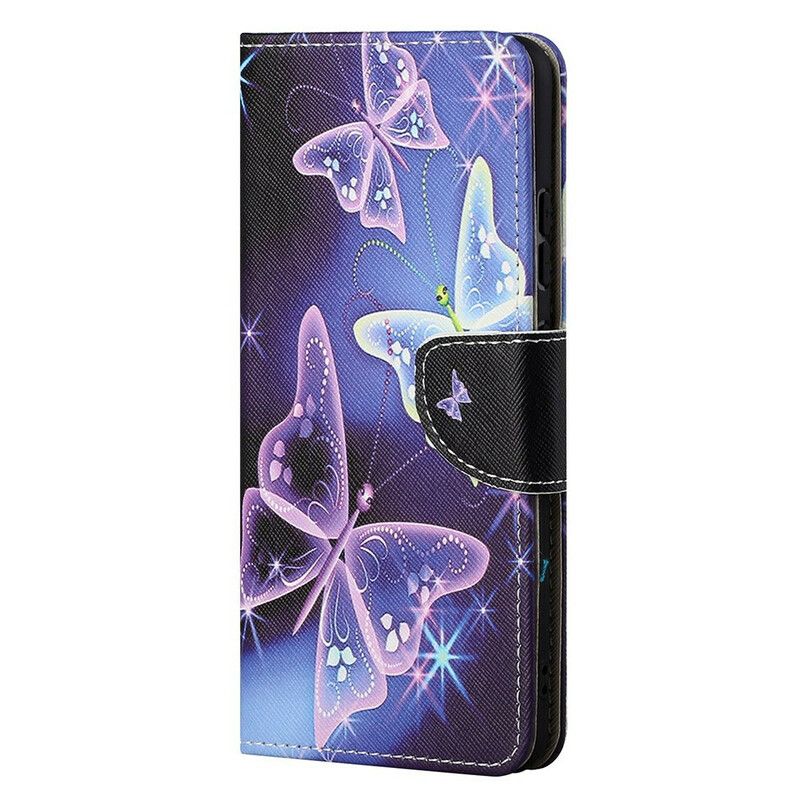 Etui Folio Iphone 13 Pro Max Nowoczesne Motyle