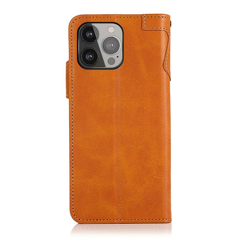 Etui Folio Iphone 13 Pro Max Przycisk Magnetyczny Khazneh