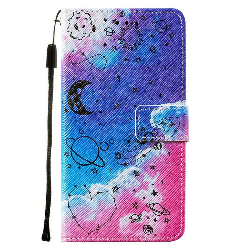 Etui Folio Iphone 13 Pro Max Serce I Planety Etui Ochronne