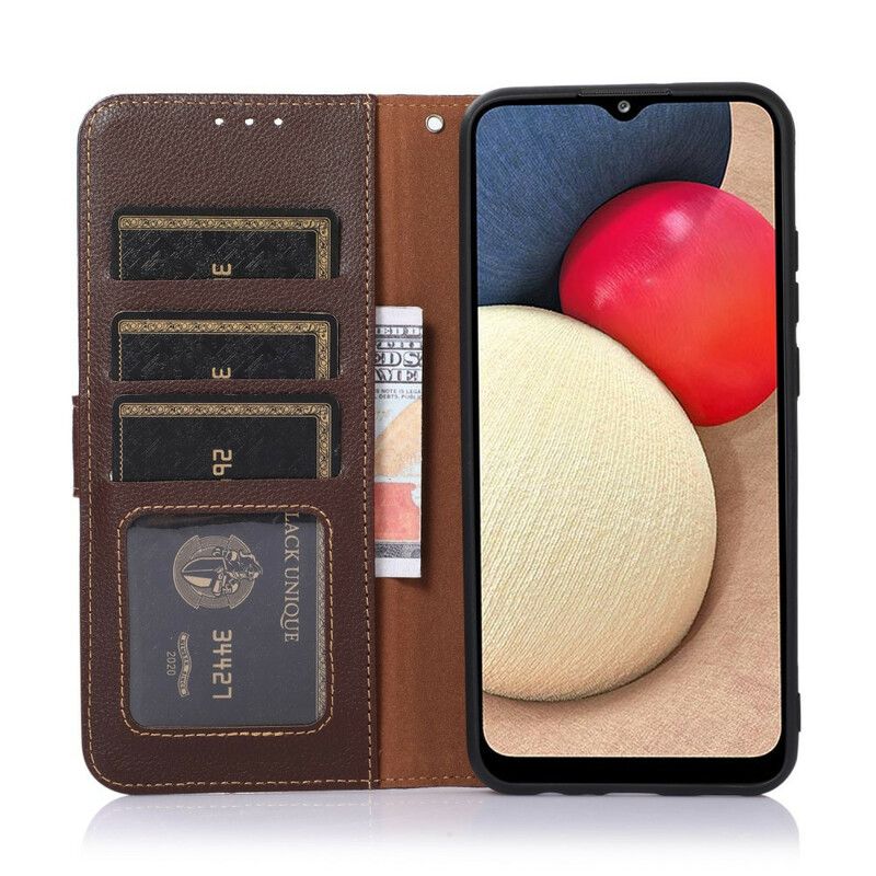 Etui Folio Iphone 13 Pro Max Styl Litchi Rfid Khazneh Etui Ochronne