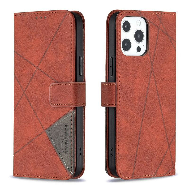 Etui Folio Iphone 13 Pro Max Trójkąty Kolorów Binfen Etui Ochronne