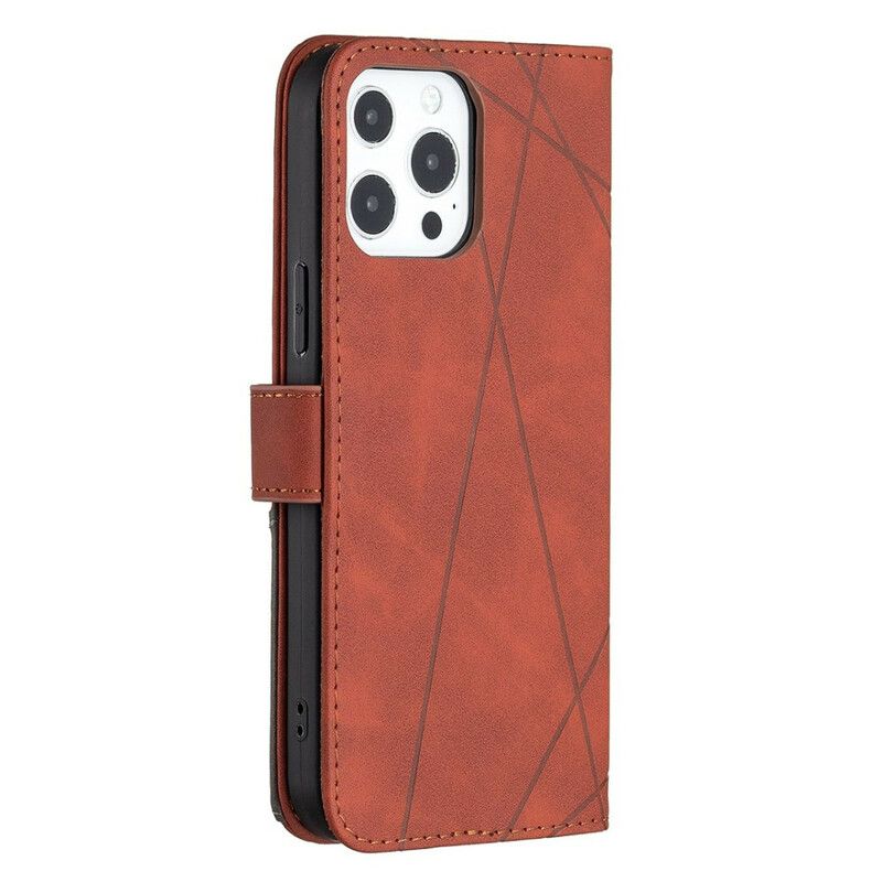 Etui Folio Iphone 13 Pro Max Trójkąty Kolorów Binfen Etui Ochronne