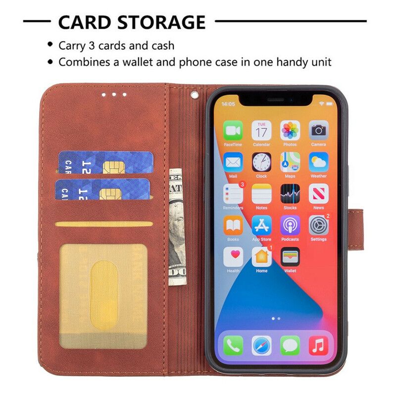 Etui Folio Iphone 13 Pro Max Trójkąty Kolorów Binfen Etui Ochronne