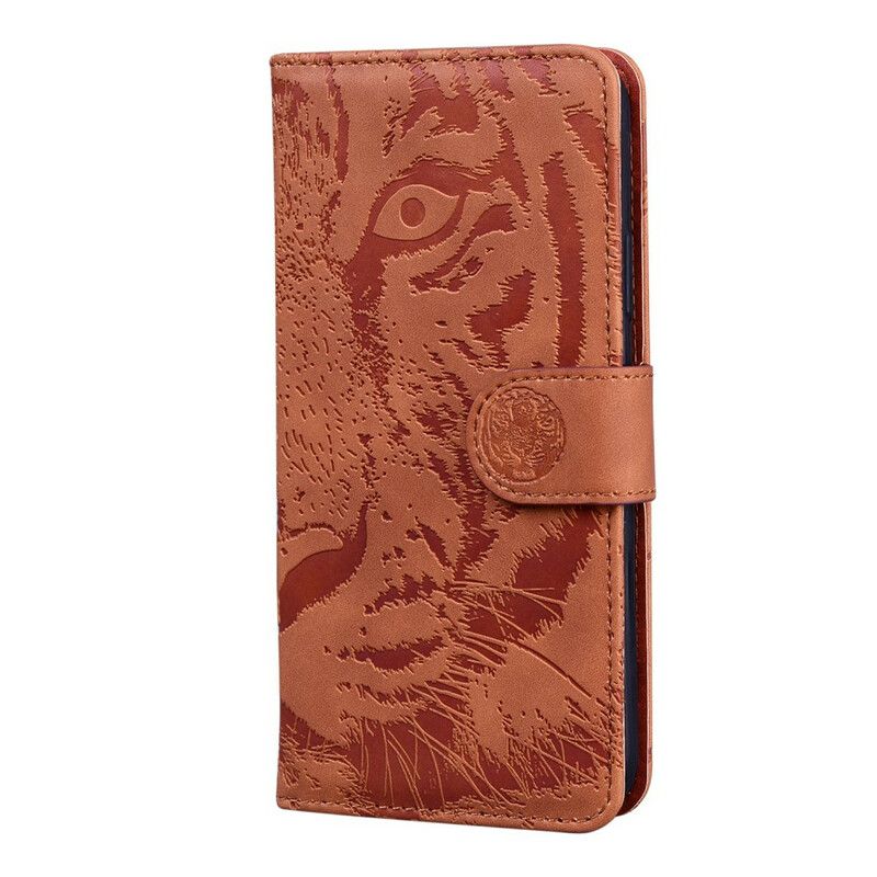 Etui Folio Iphone 13 Pro Max Tygrys Nadruku Twarzy