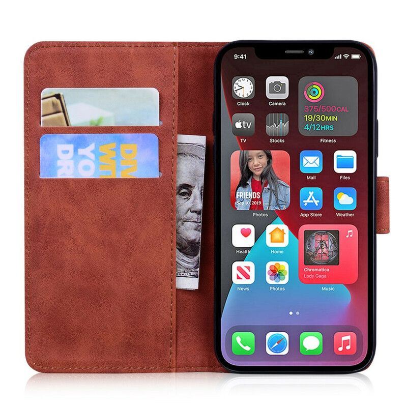 Etui Folio Iphone 13 Pro Max Tygrys Nadruku Twarzy