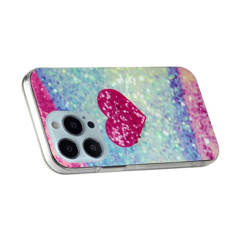 Etui Iphone 13 Pro Max Brokatowy Marmur