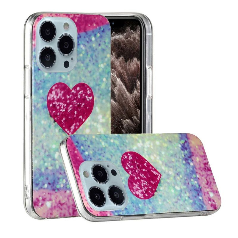 Etui Iphone 13 Pro Max Brokatowy Marmur