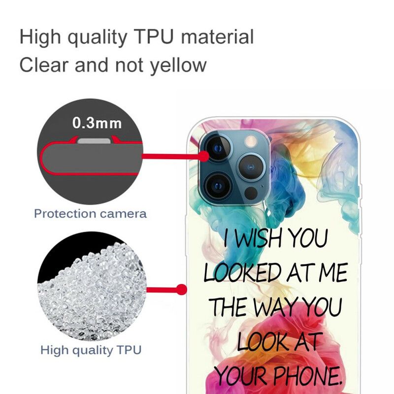 Etui Iphone 13 Pro Max Chciałbym Żebyś Na Mnie Spojrzał Etui Ochronne