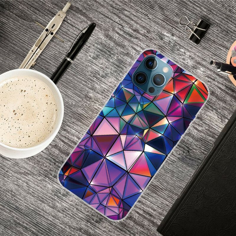 Etui Iphone 13 Pro Max Elastyczna Geometria Etui Ochronne