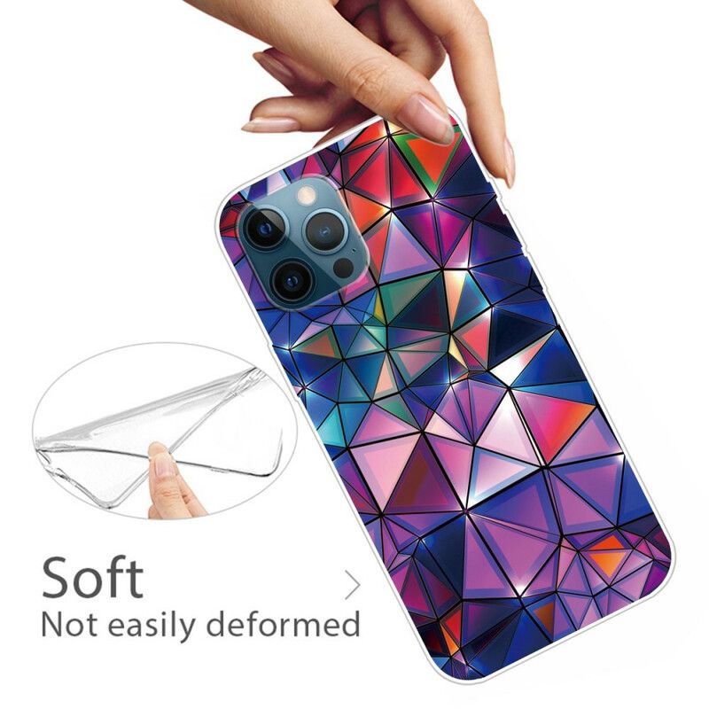 Etui Iphone 13 Pro Max Elastyczna Geometria Etui Ochronne