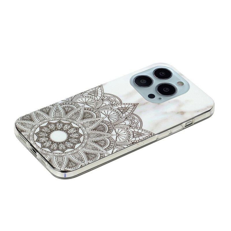 Etui Iphone 13 Pro Max Marmurkowa Mandala Etui Ochronne