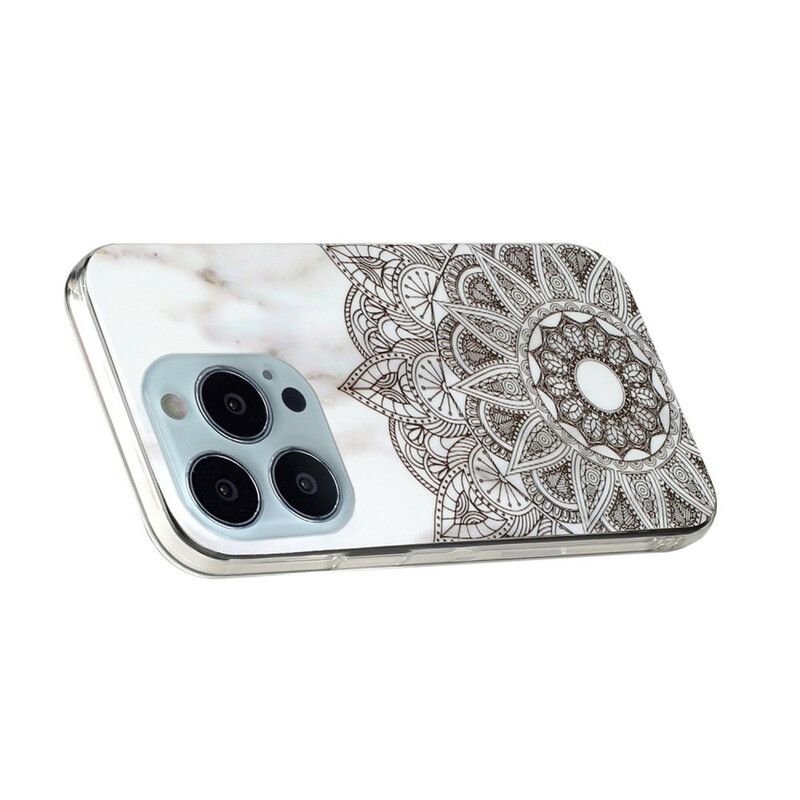 Etui Iphone 13 Pro Max Marmurkowa Mandala Etui Ochronne