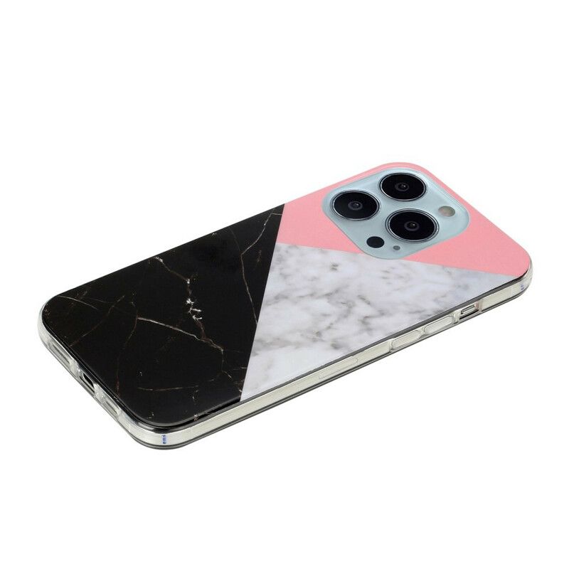 Etui Iphone 13 Pro Max Marmurowe Geometrie