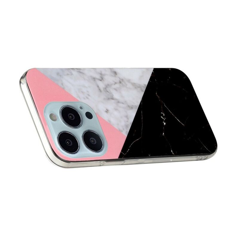 Etui Iphone 13 Pro Max Marmurowe Geometrie