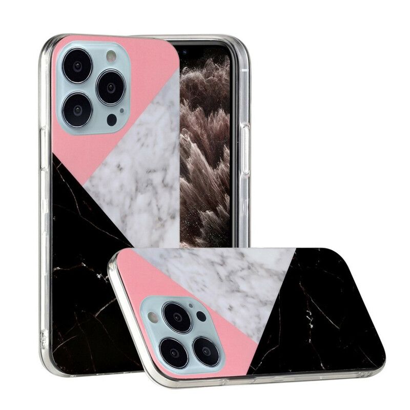 Etui Iphone 13 Pro Max Marmurowe Geometrie