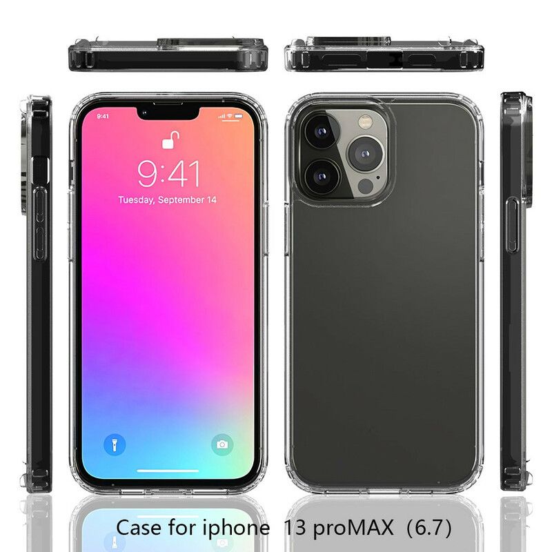 Etui Iphone 13 Pro Max Przezroczysta Hybryda