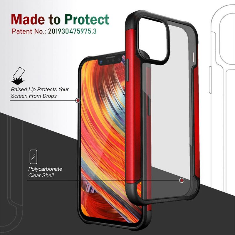 Etui Iphone 13 Pro Max Wyczyść Hybrydowe Krawędzie Zderzaka