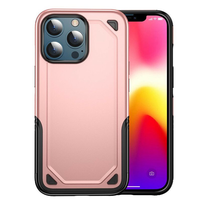 Etui Iphone 13 Pro Max Zbroja Z Efektem Metalowym Etui Ochronne