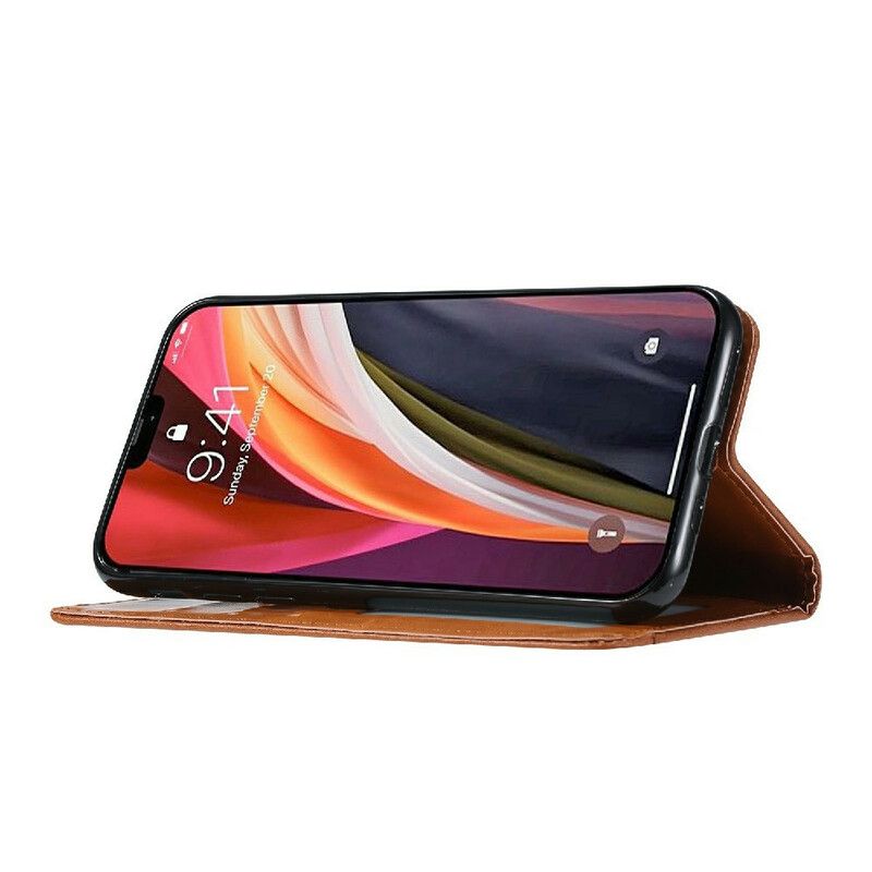 Flip Kotelot Iphone 13 Pro Max Etui Na Karty Ze Sztucznej Skóry