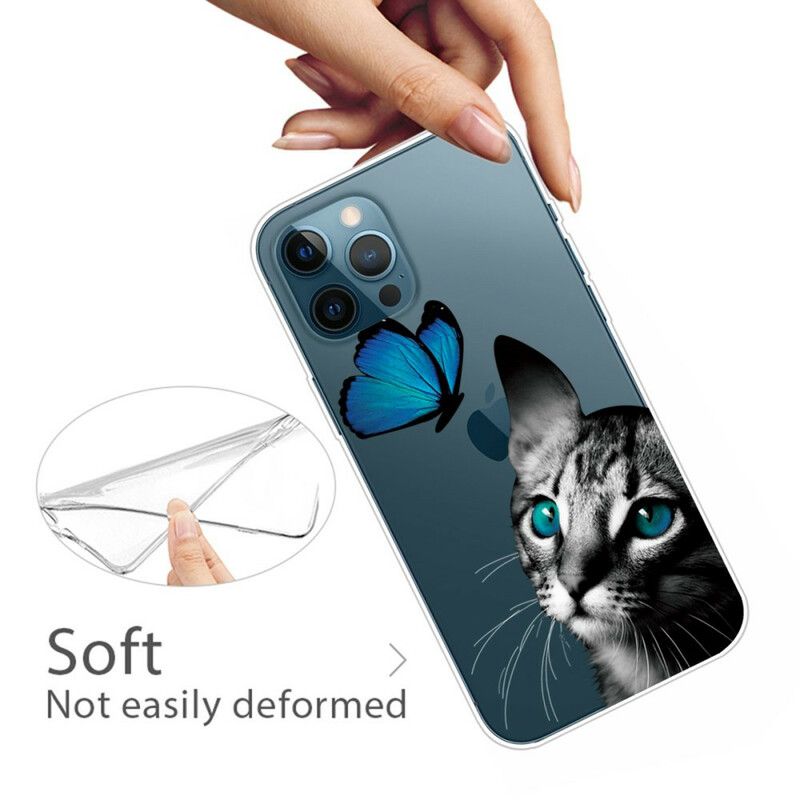 Futerały Iphone 13 Pro Max Etui Na Telefon Kot I Motyl