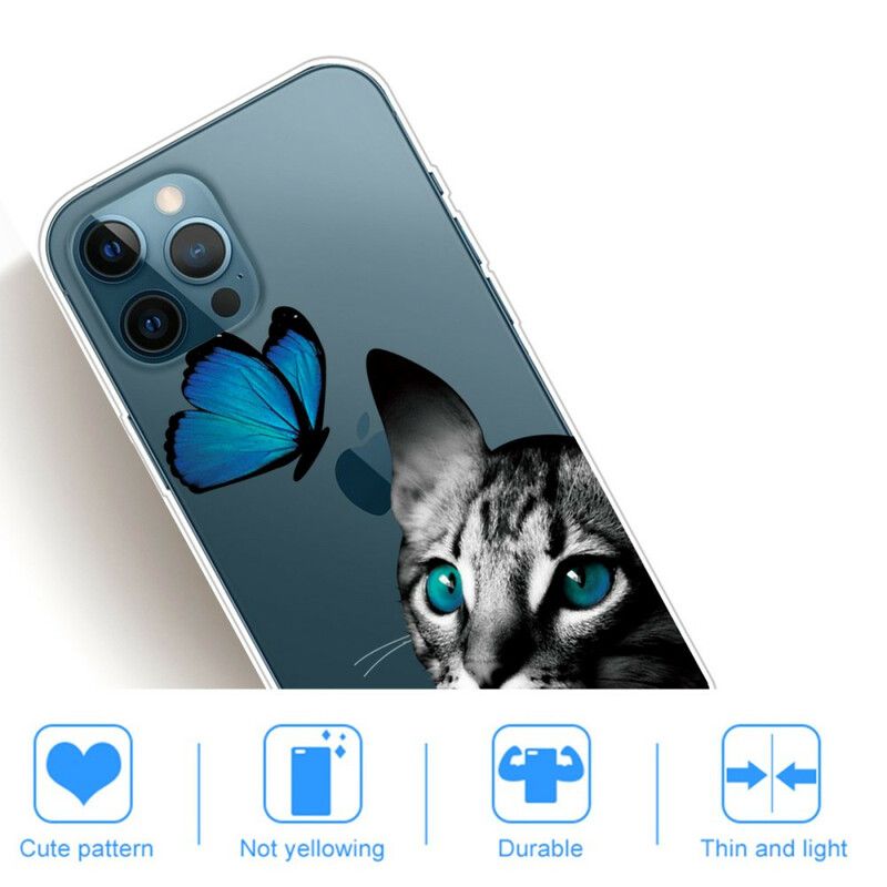 Futerały Iphone 13 Pro Max Etui Na Telefon Kot I Motyl