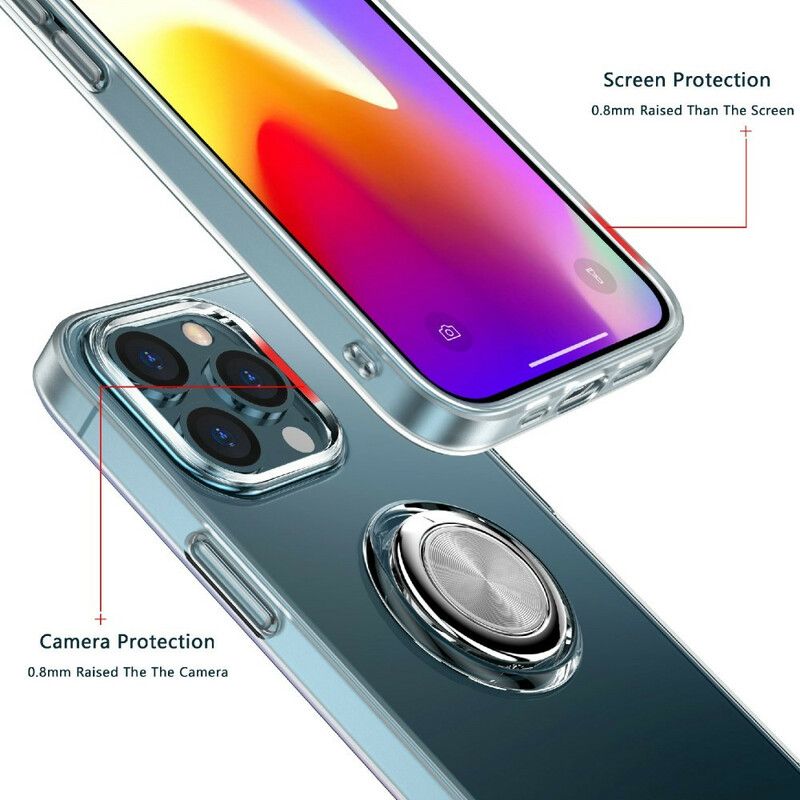 Futerały Iphone 13 Pro Max Etui Na Telefon Przezroczysty Z Pierścieniem Podtrzymującym