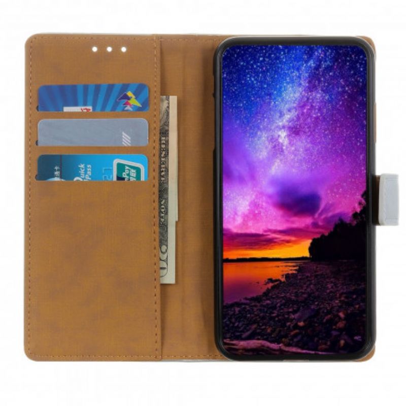 Etui Folio Realme 8 / 8 Pro Zwykła Sztuczna Skóra Etui Ochronne