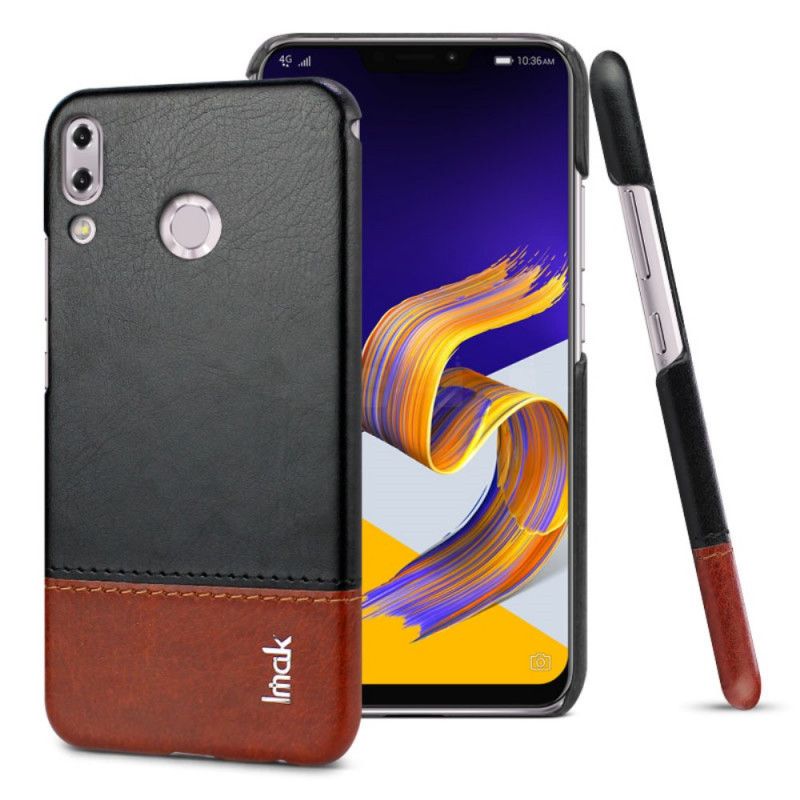 Etui Asus ZenFone 5 / 5Z Brązowy Czarny Imak Ruiyi Seria Imak Efekt Skóry Etui Ochronne