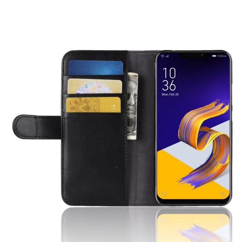 Etui Folio Asus ZenFone 5 / 5Z Czarny Dwoina Skórzana Etui Ochronne