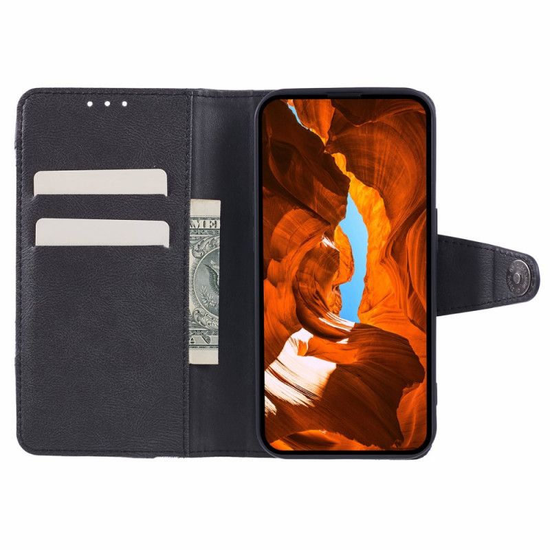 Etui Folio Motorola Edge 50 Ultra Dwukolorowy Retro Etui Ochronne