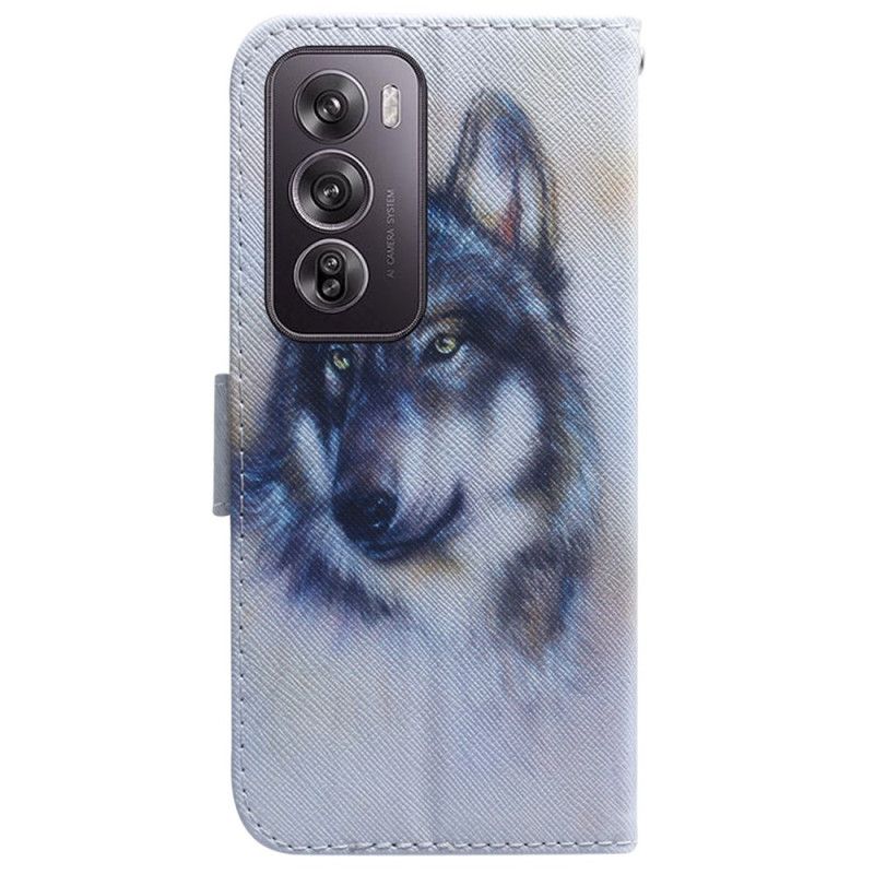 Etui Folio Oppo Reno 12 Pro 5g Akwarela Wilk