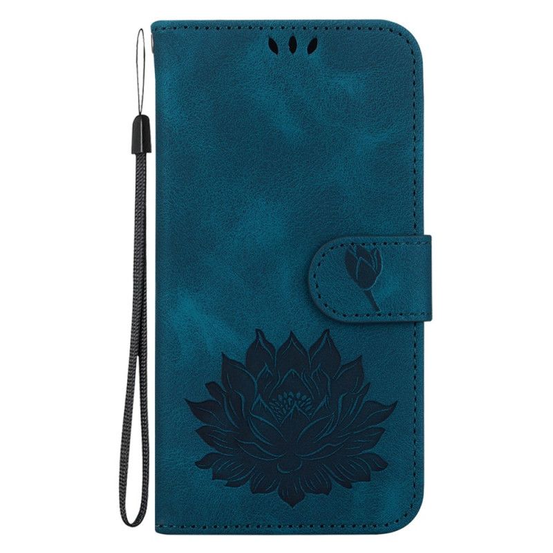 Etui Folio Oppo Reno 12 Pro 5g Kwiat Lotosu Z Paskiem