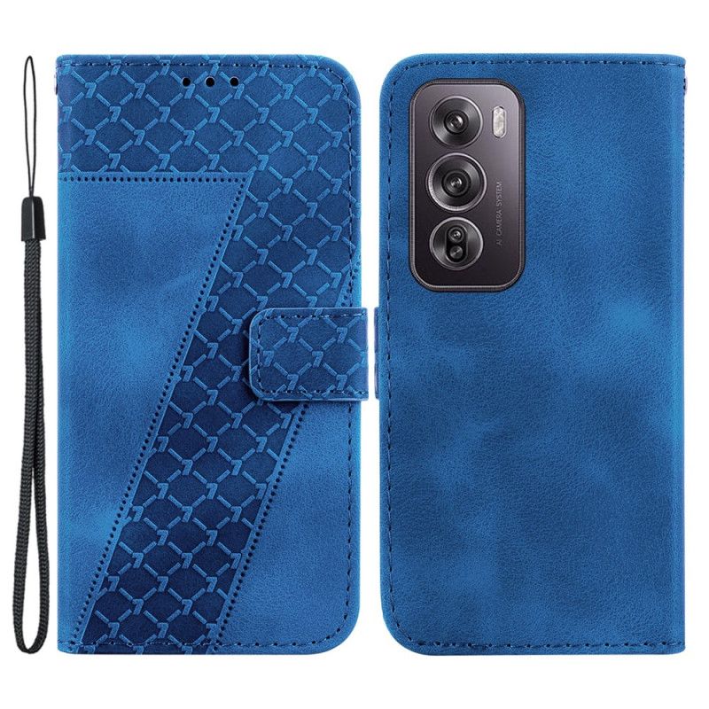 Etui Folio Oppo Reno 12 Pro 5g Wzór 7 Z Paskiem