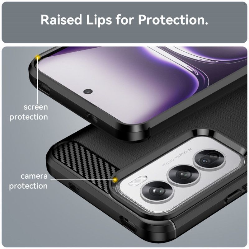 Etui Oppo Reno 12 Pro 5g Tekstura Włókna Węglowego Etui Ochronne