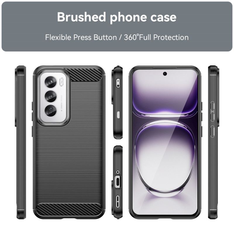 Etui Oppo Reno 12 Pro 5g Tekstura Włókna Węglowego Etui Ochronne