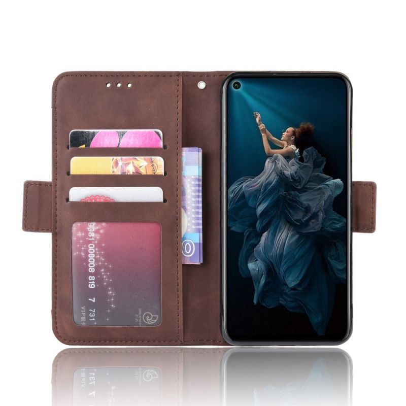 Etui Folio Huawei Nova 5T Czerwony Czarny Karta Wielofunkcyjna Pierwszej Klasy Etui Ochronne