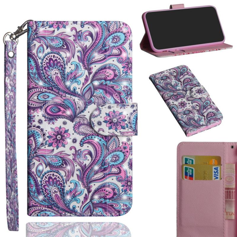 Etui Folio Honor 20e / 20 Lite Wzorzyste Kwiaty Etui Ochronne