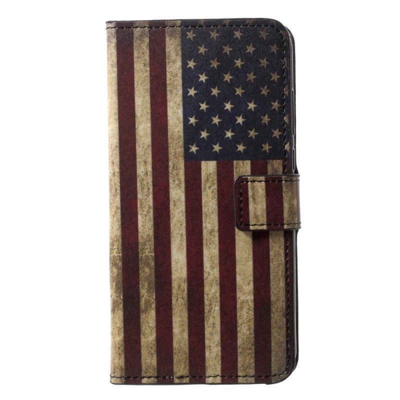 Etui Folio Huawei P20 Pro Flaga Usa Etui Ochronne