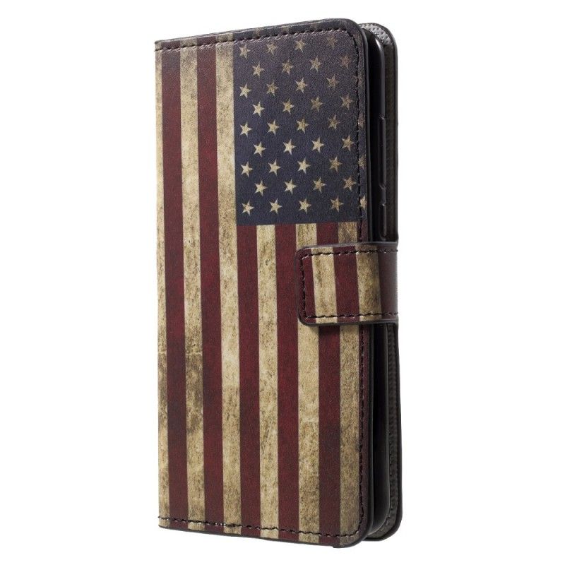 Etui Folio Huawei P20 Pro Flaga Usa Etui Ochronne