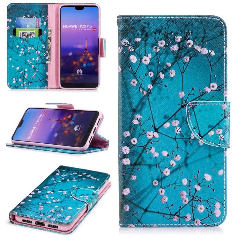 Etui Folio Huawei P20 Pro Kwitnące Drzewo Etui Ochronne