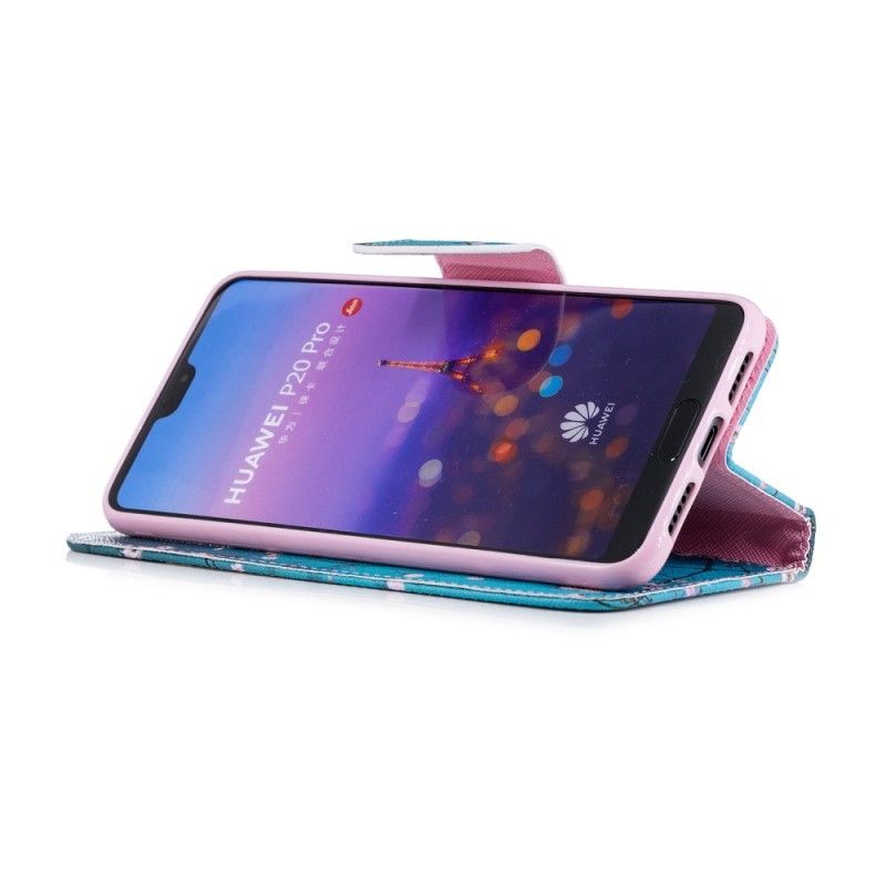 Etui Folio Huawei P20 Pro Kwitnące Drzewo Etui Ochronne