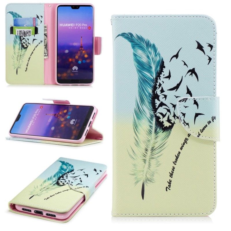 Etui Folio Huawei P20 Pro Naucz Się Latać Etui Ochronne