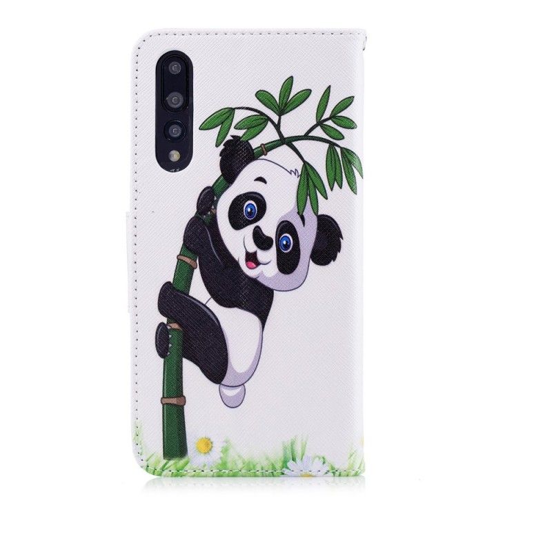 Etui Folio Huawei P20 Pro Panda Na Bambusie