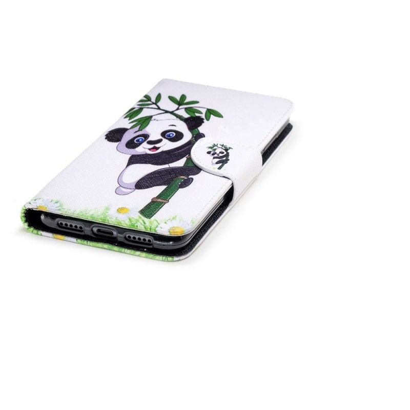 Etui Folio Huawei P20 Pro Panda Na Bambusie