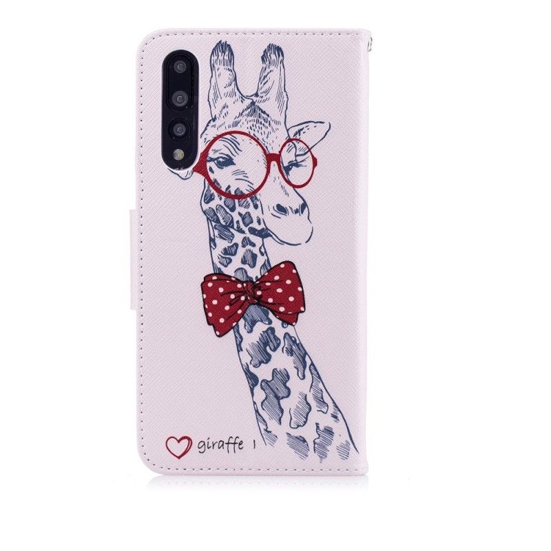 Etui Folio Huawei P20 Pro Żyrafa Kujona Etui Ochronne