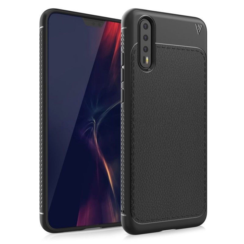 Etui Huawei P20 Pro Czerwony Efekt Skóry Premium Etui Ochronne