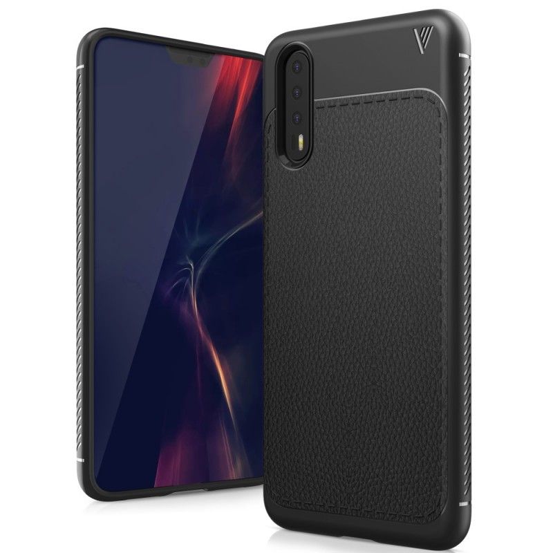 Etui Huawei P20 Pro Czerwony Efekt Skóry Premium Etui Ochronne