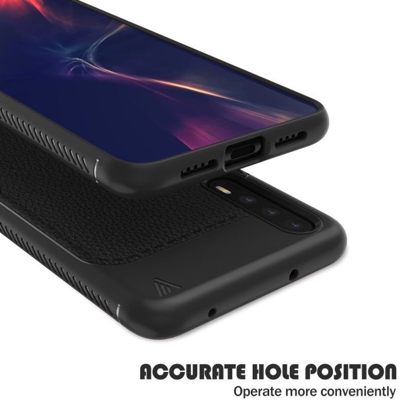 Etui Huawei P20 Pro Czerwony Efekt Skóry Premium Etui Ochronne